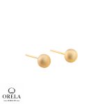گوشواره طلا ۱۸ عیار طرح گوی